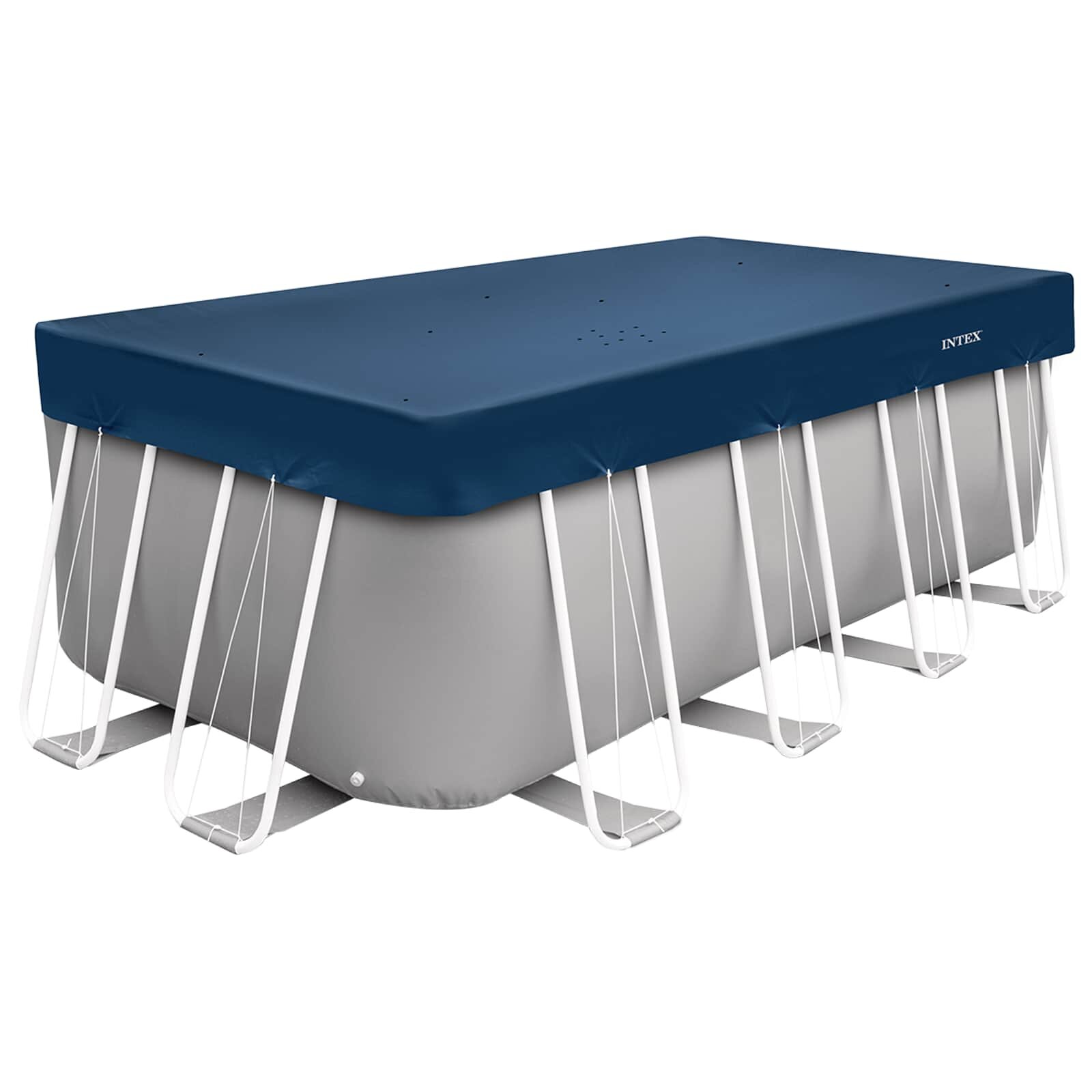 INTEX Medencefedél 400 x 200 cm Négyszögletes PVC és PET