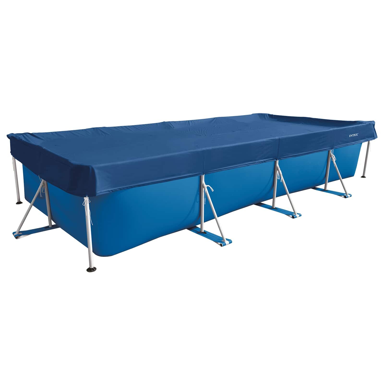 INTEX Medencefedél 450 x 220 cm Négyszögletes PVC és PET