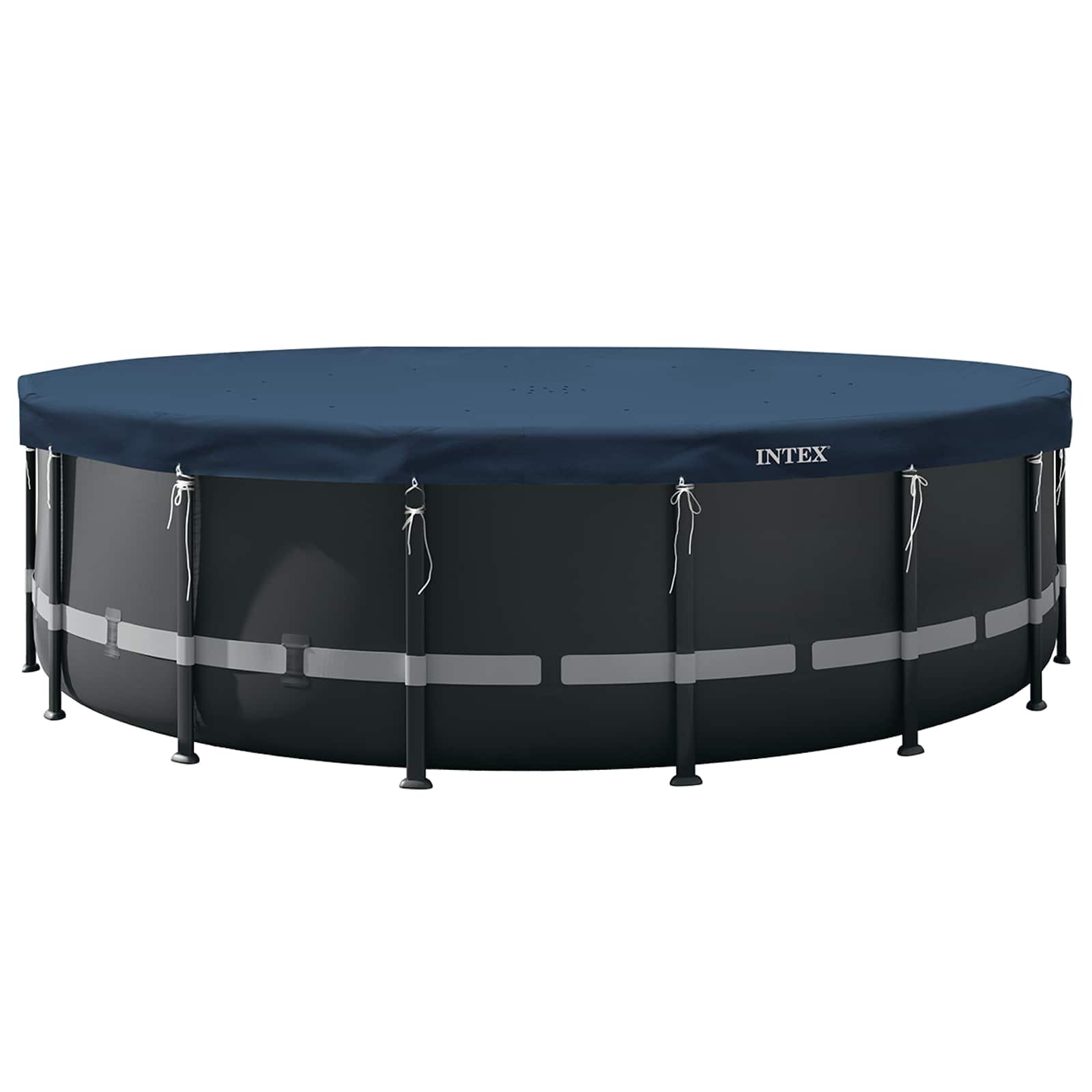 INTEX Medencefedél Ø488 x 20 cm Kerek PVC és PET