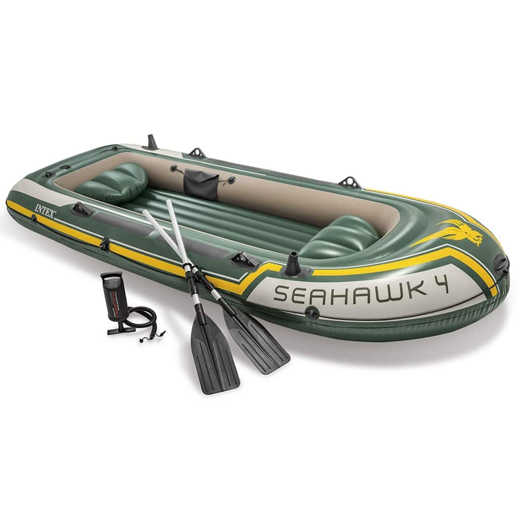 INTEX Seahawk 68351NP 4 személyes csónakszett evezőkkel/pumpával