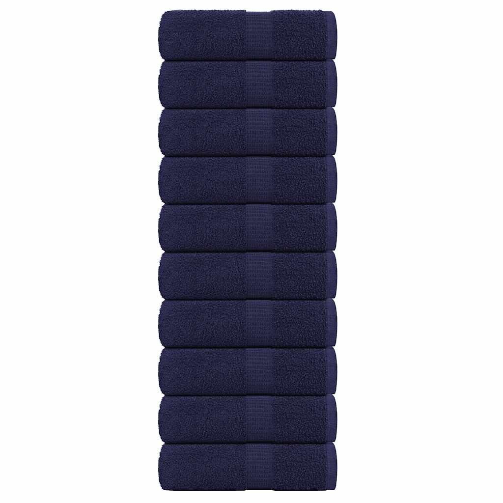 vidaXL 10 db sötétkék FROGN vendégtörölköző 30 x 50 cm 360 g/m²