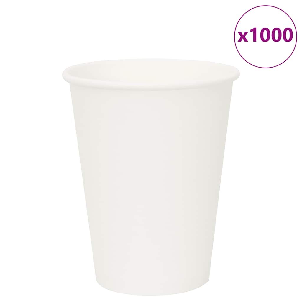 vidaXL 1000 db fehér papír kávéscsészék 12oz 300ml