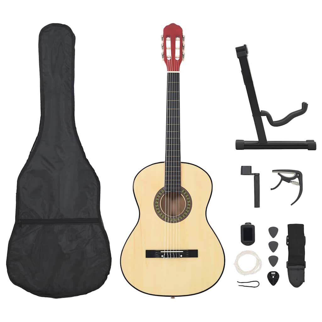 vidaXL 12 darabos klasszikus gitár kezdő szett 4/4 39