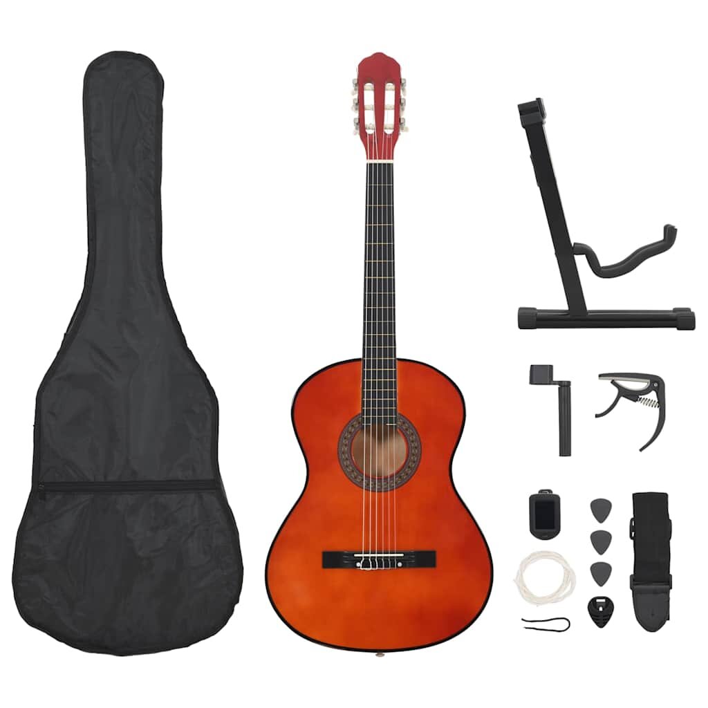 vidaXL 12 darabos klasszikus gitár kezdő szett 4/4 39