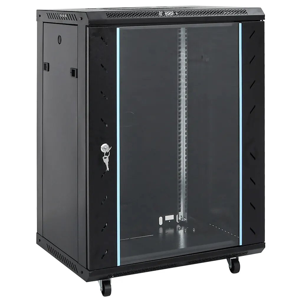 vidaXL 15U hálózati szekrény forgólábbal 19" IP20 60x45x86 cm