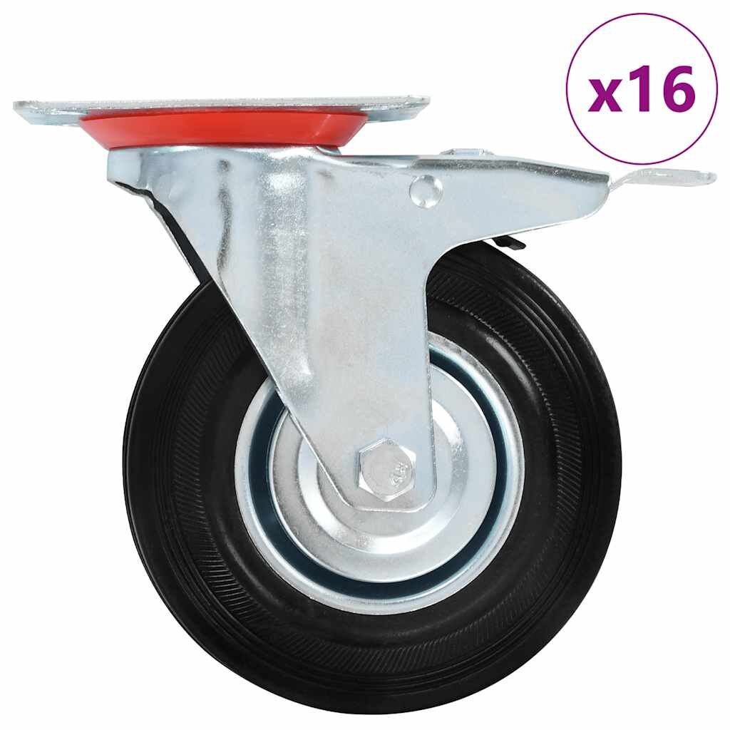 vidaXL 16 darab önbeálló görgő 125 mm