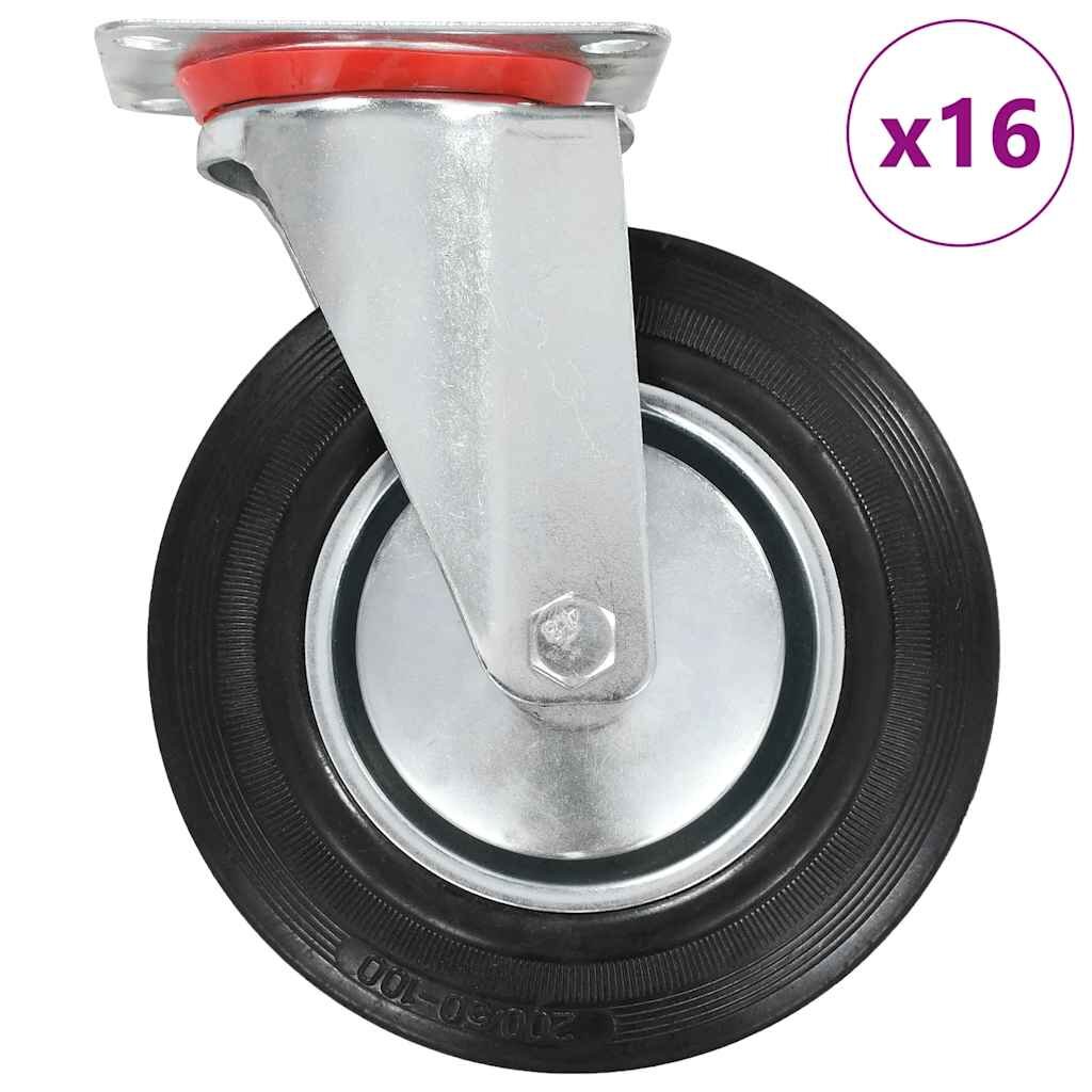 vidaXL 16 darab önbeálló görgő 200 mm