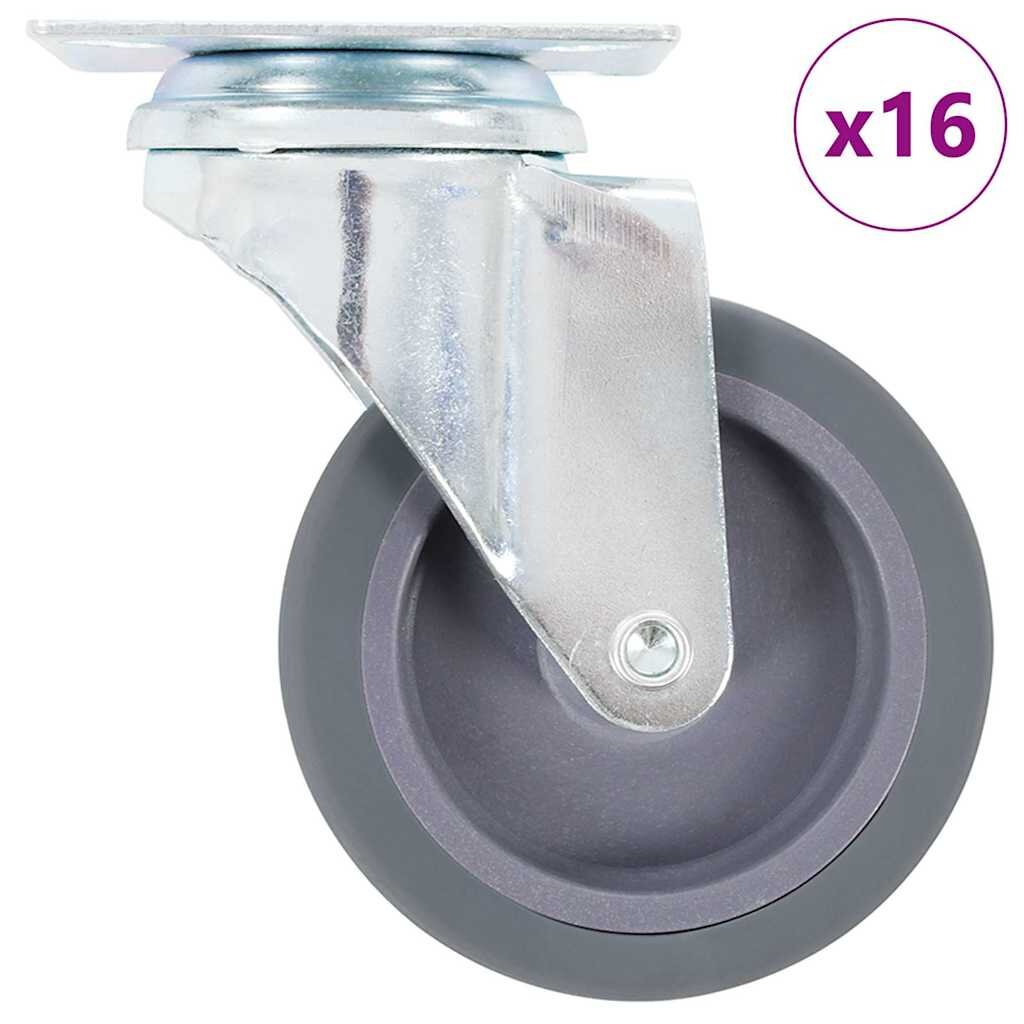 vidaXL 16 db önbeálló görgő 75 mm