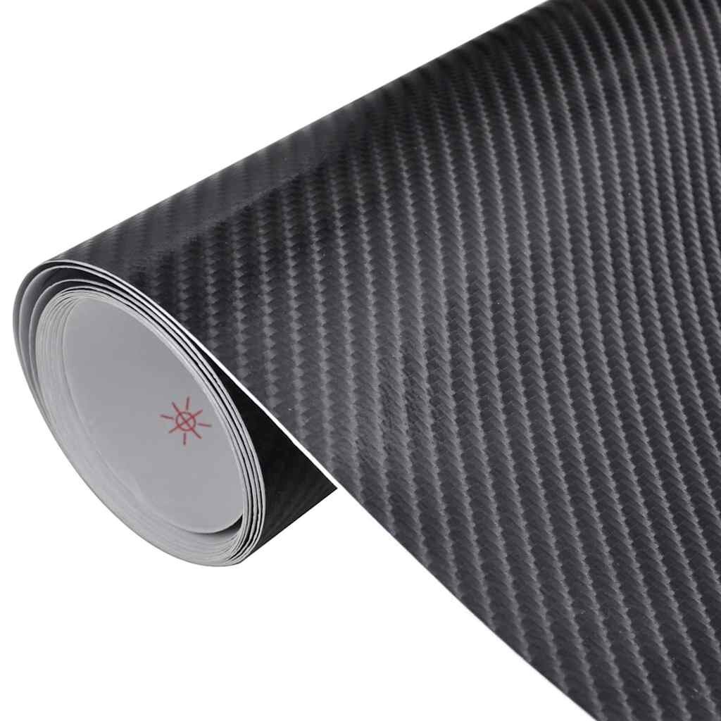 vidaXL 2 darab 4D-s fekete autófólia 100 x 150 cm