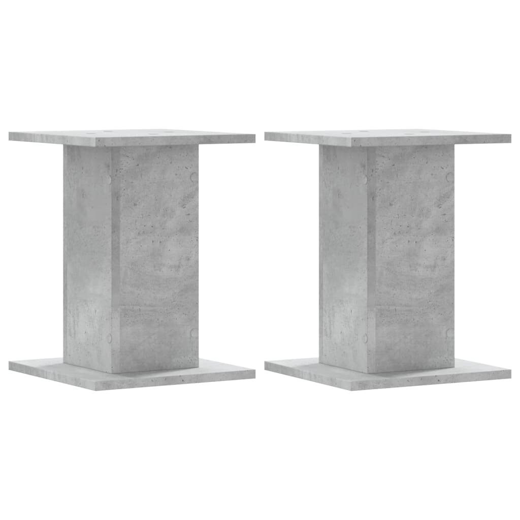 vidaXL 2 db betonszürke szerelt fa hangszóróállvány 30 x 30 x 40 cm