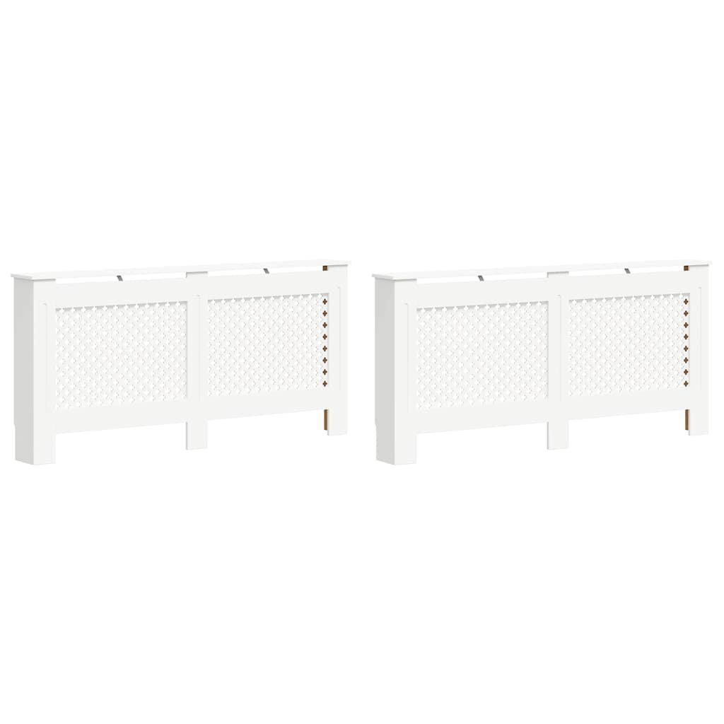 vidaXL 2 db fehér MDF radiátorburkolat 172 x 19 x 815 cm