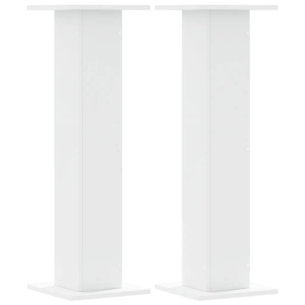 vidaXL 2 db fehér szerelt fa hangszóróállvány 30 x 30 x 95 cm