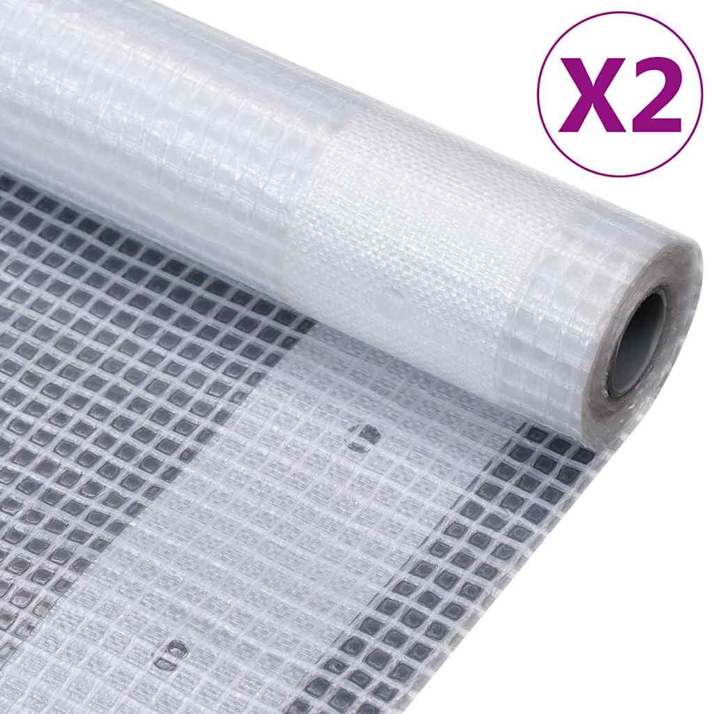 vidaXL 2 db fehér takaróponyva 260 g/m² 15 x 15 m
