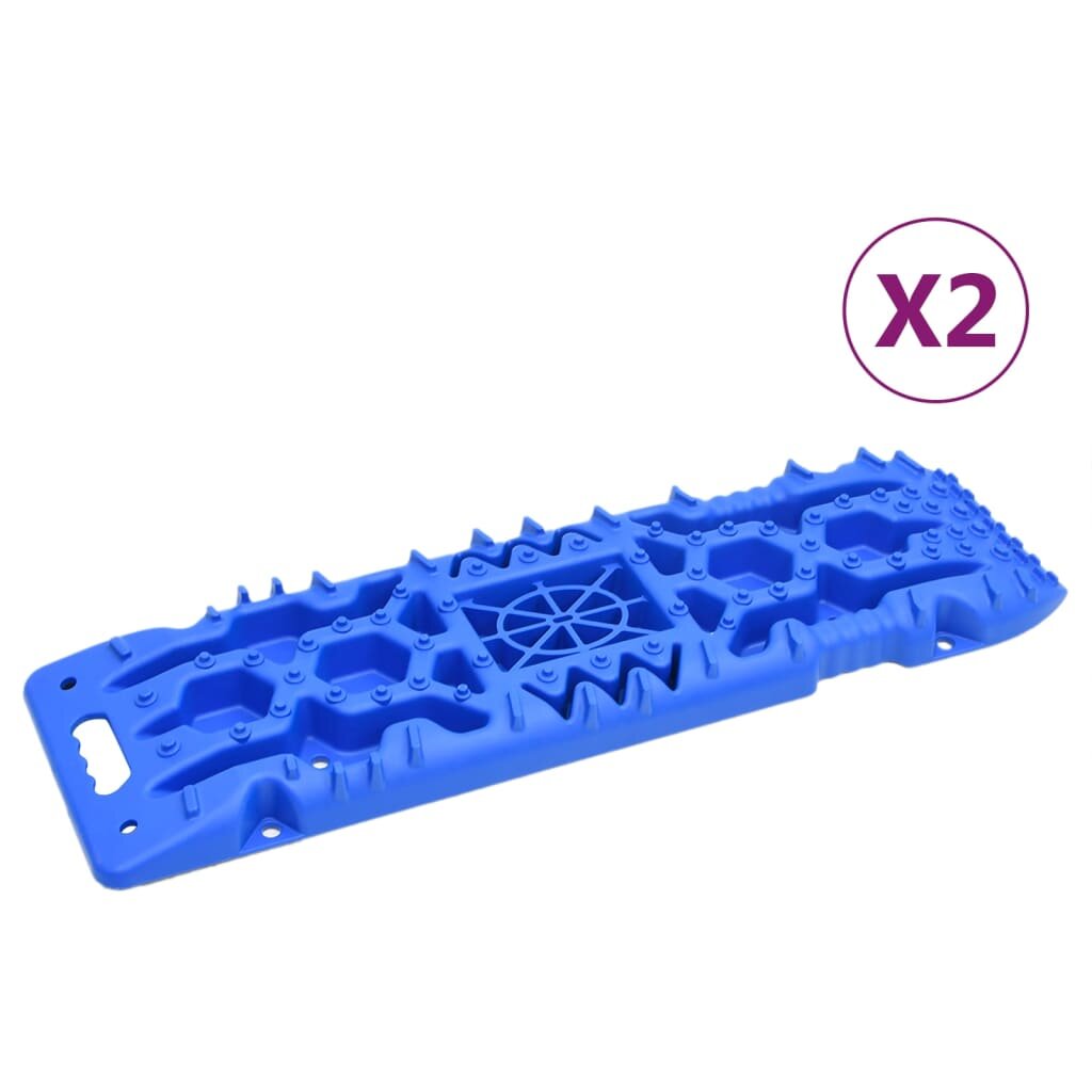 vidaXL 2 db kék nejlon vontatási táblák 107x31x7 cm