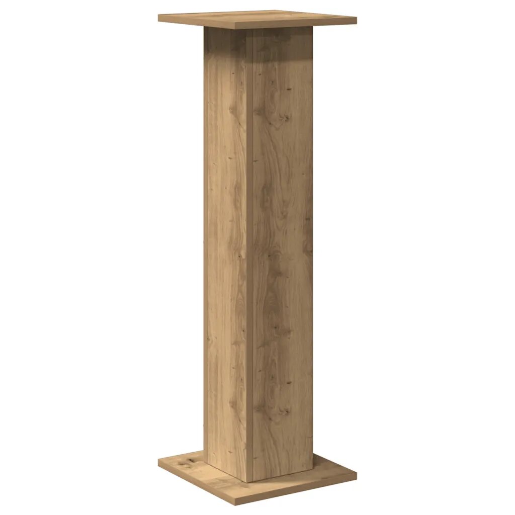 vidaXL 2 db kézműves tölgy színű fa hangszóróállvány 30 x 30 x 95 cm