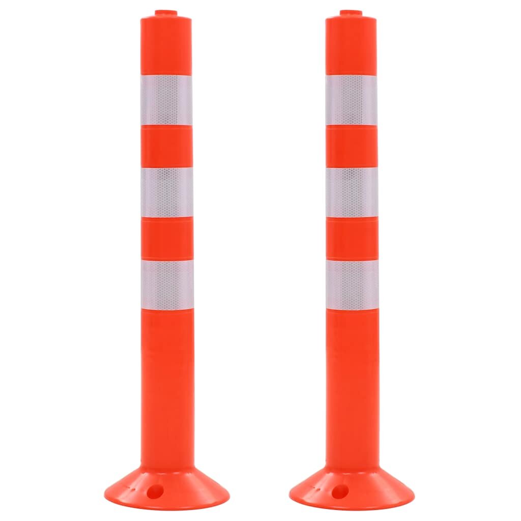 vidaXL 2 db műanyag terelőoszlop 75 cm