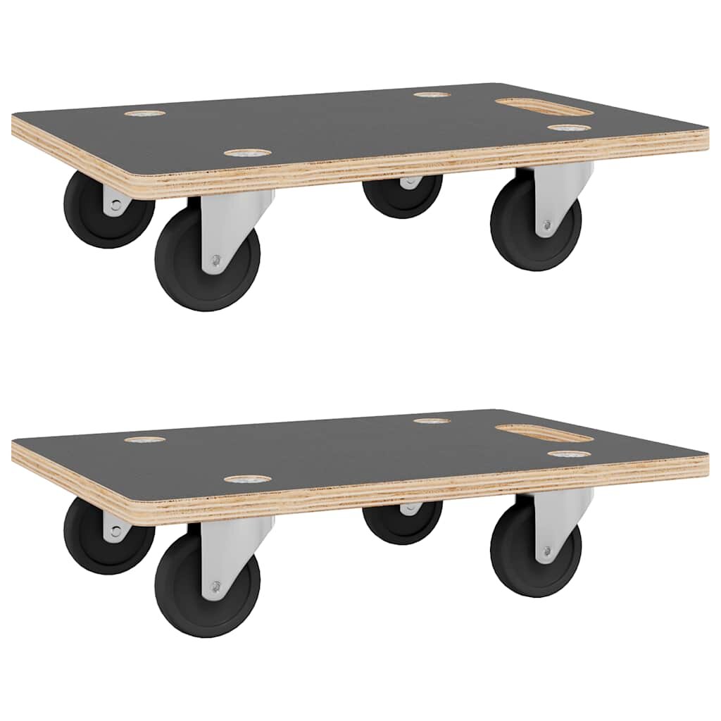 vidaXL 2 db négyszögletű szállítókocsi 250 kg 50 x 35 x 115 cm