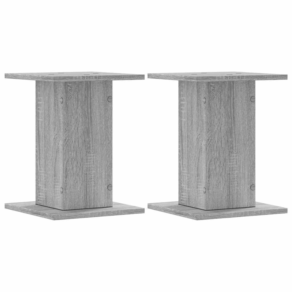 vidaXL 2 db szürke sonoma szerelt fa hangszóróállvány 30 x 30 x 40 cm