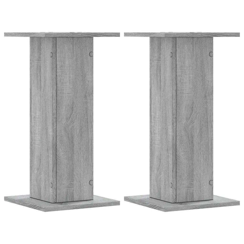 vidaXL 2 db szürke sonoma szerelt fa hangszóróállvány 30 x 30 x 60 cm