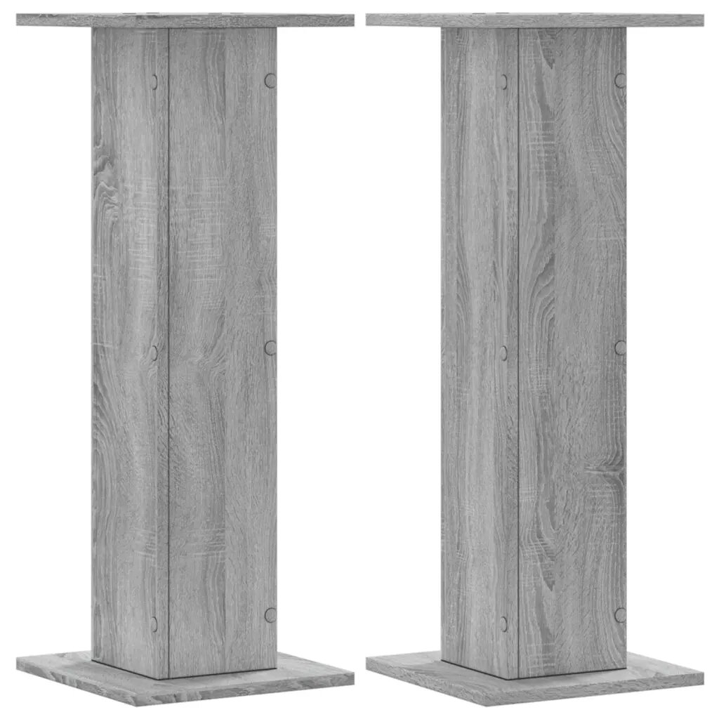 vidaXL 2 db szürke sonoma szerelt fa hangszóróállvány 30 x 30 x 80 cm