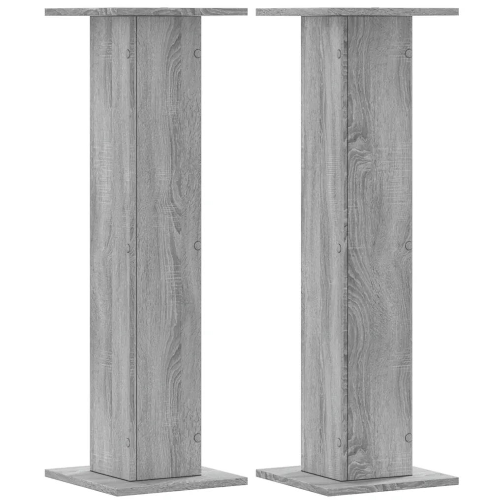 vidaXL 2 db szürke sonoma szerelt fa hangszóróállvány 30 x 30 x 95 cm