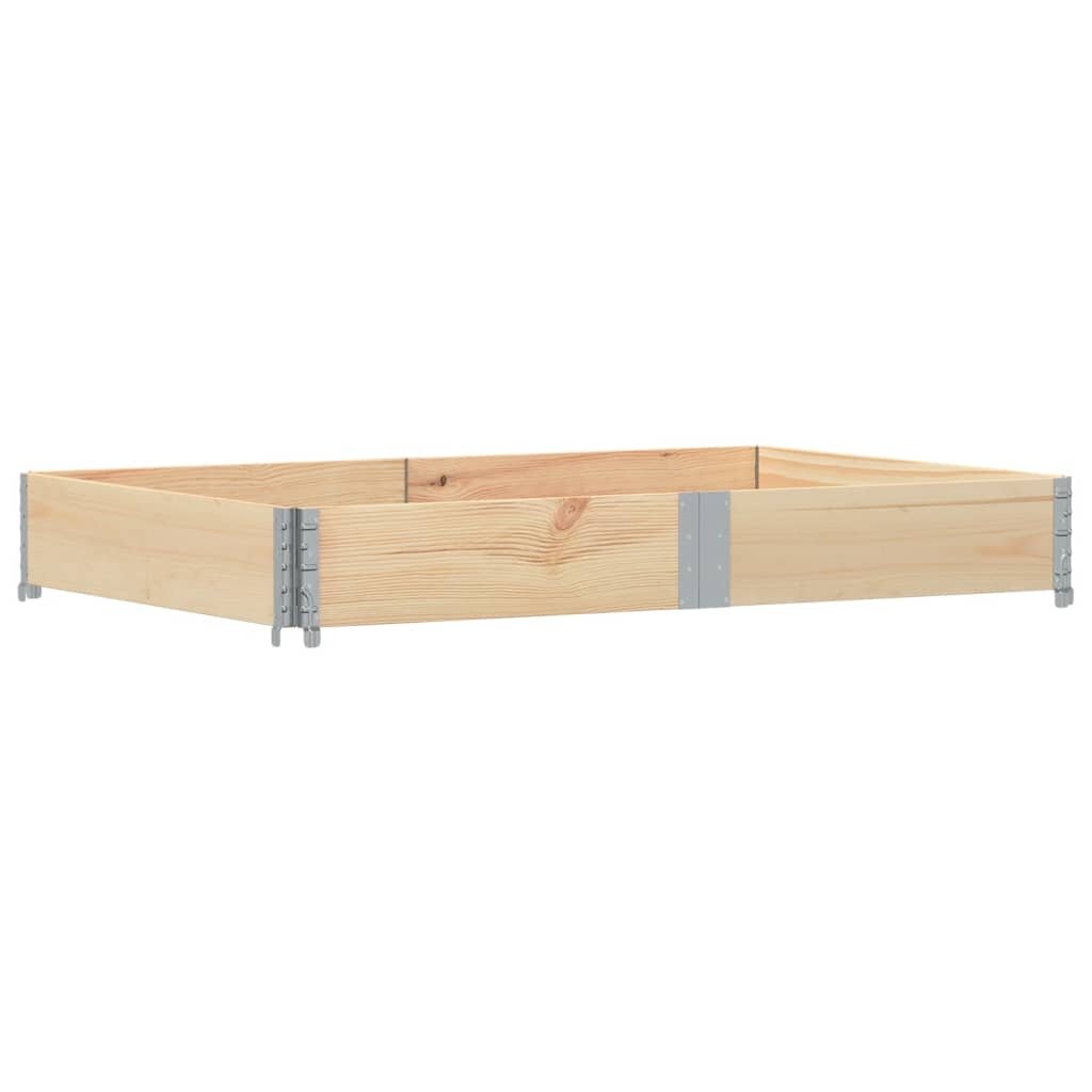 vidaXL 2 db tömör fenyőfa raklapmagasító 150 x 100 cm