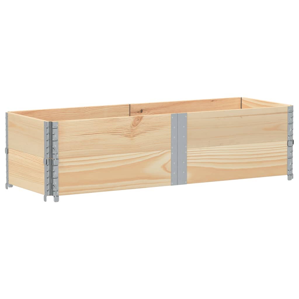 vidaXL 2 db tömör fenyőfa raklapmagasító 150 x 50 cm