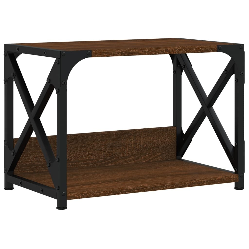 vidaXL 2 szintes barna tölgyszínű nyomtatóállvány 44 x 26 x 315 cm