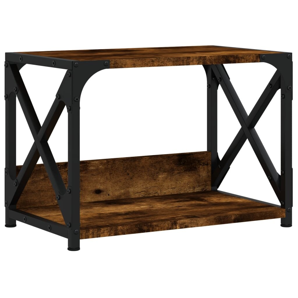 vidaXL 2 szintes füstös tölgy színű nyomtatóállvány 44 x 26 x 315 cm