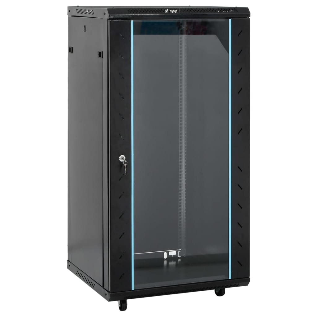 vidaXL 22U hálózati szekrény forgólábbal 19" IP20 60x60x120 cm