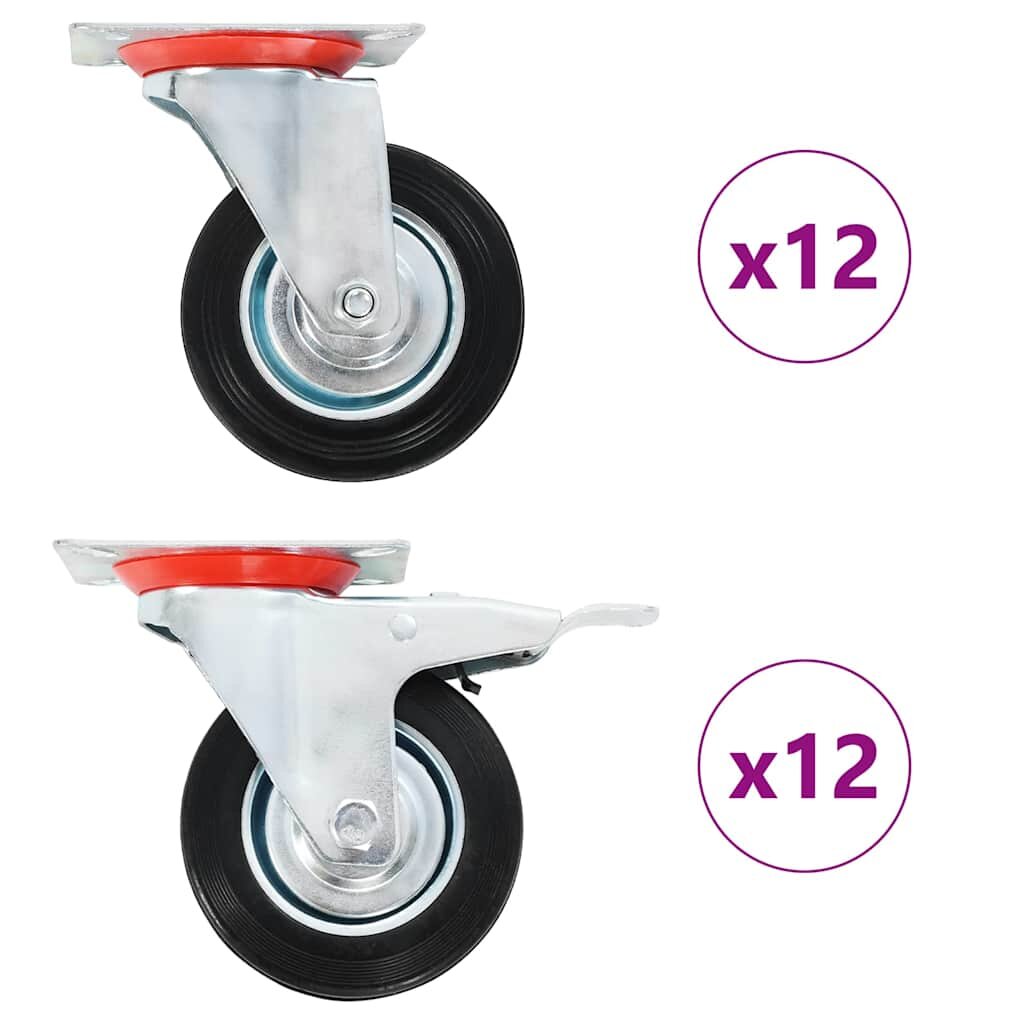 vidaXL 24 darab Ă¶nbeĂˇllĂł gĂ¶rgĹ‘ 100 mm