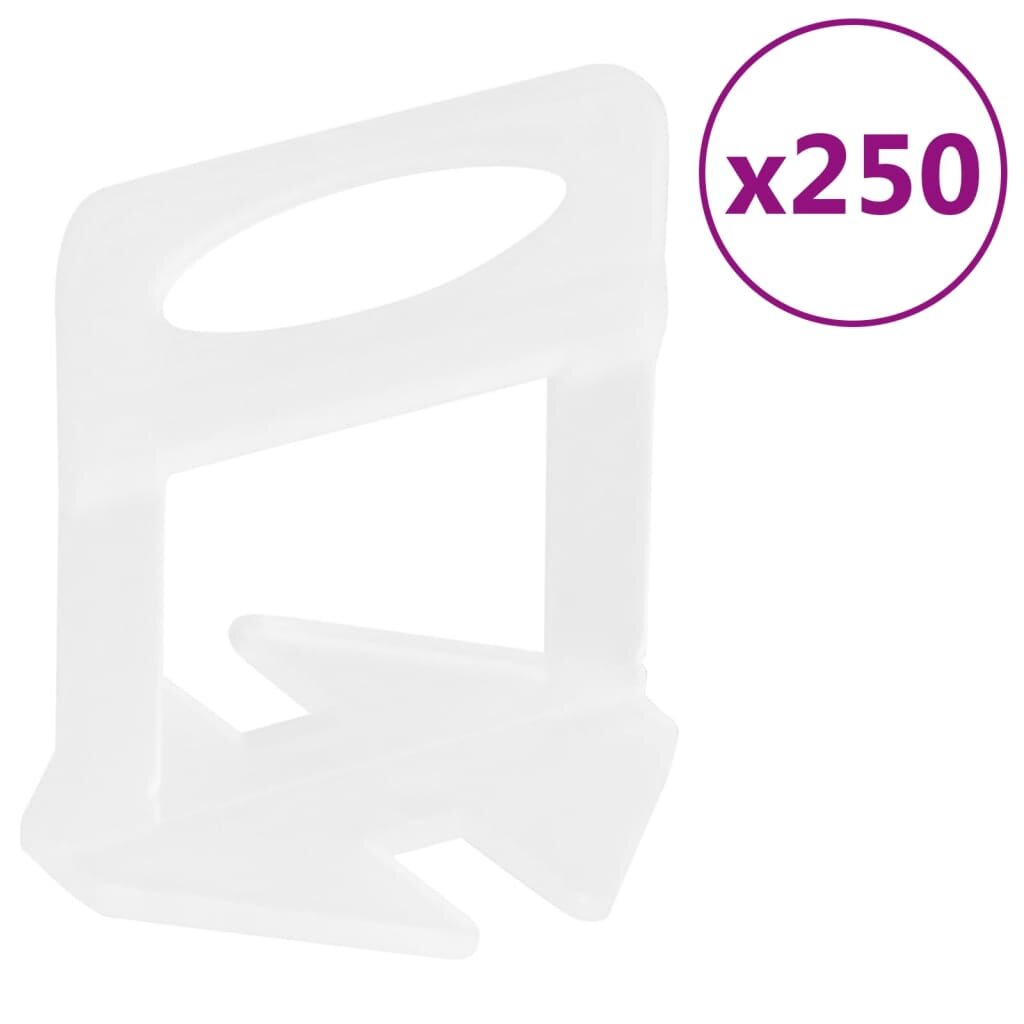 vidaXL 250 db csempeszintező ék 3 mm