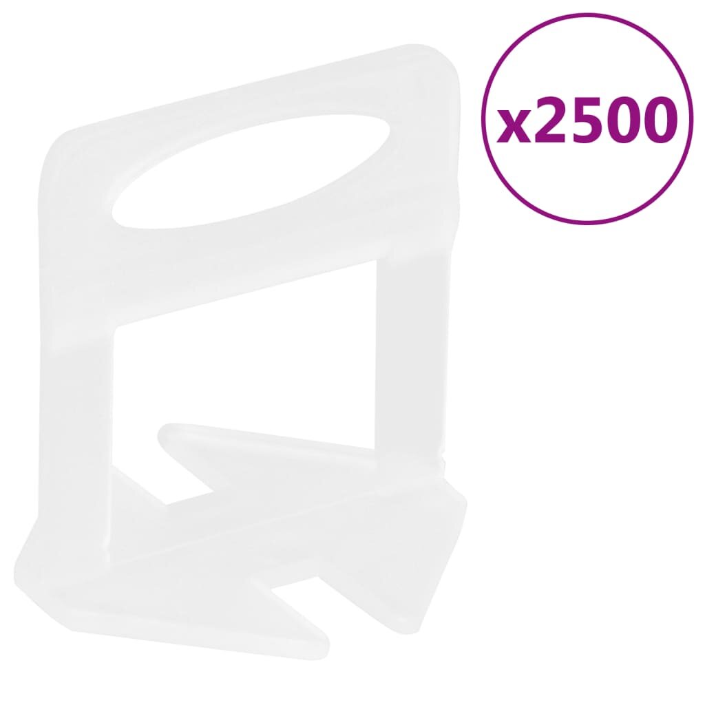 vidaXL 2500 db csempeszintező ék 1 mm