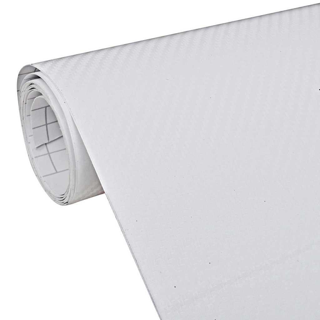 vidaXL 3D-s fehér autófólia 100 x 150 cm