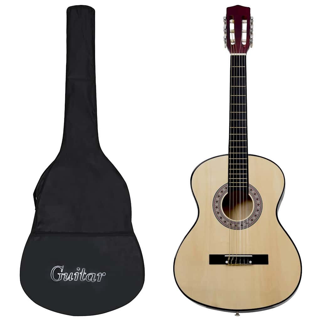 vidaXL 4/4-es klasszikus gitár kezdőknek tokkal 39
