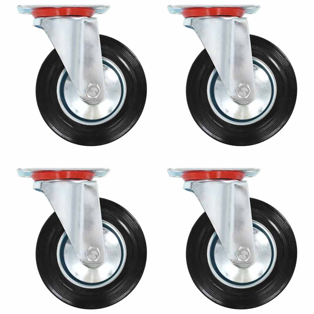vidaXL 4 db önbeálló görgő 160 mm
