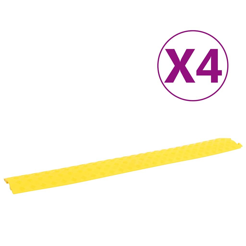 vidaXL 4 db sárga kábeltaposó 985 cm