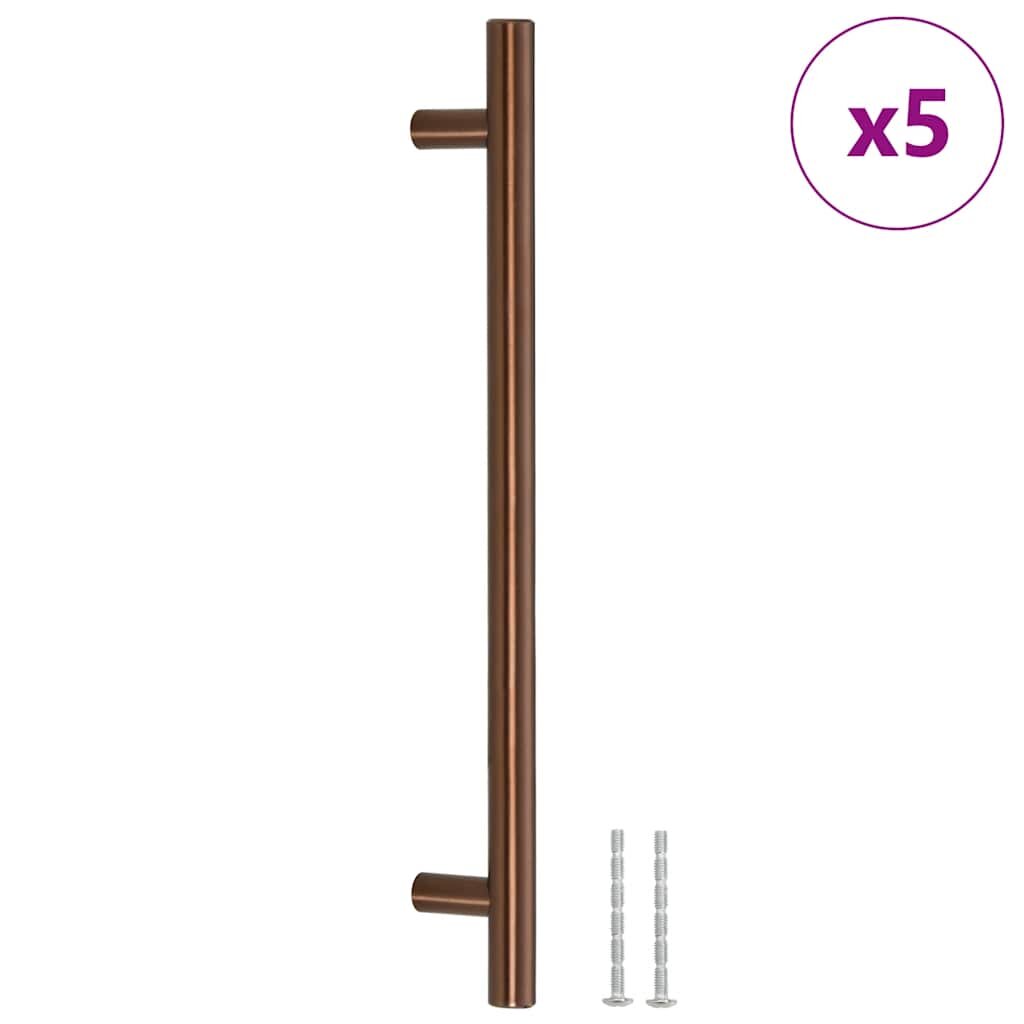 vidaXL 5 db bronz rozsdamentes acél szekrényfogantyú 192 mm