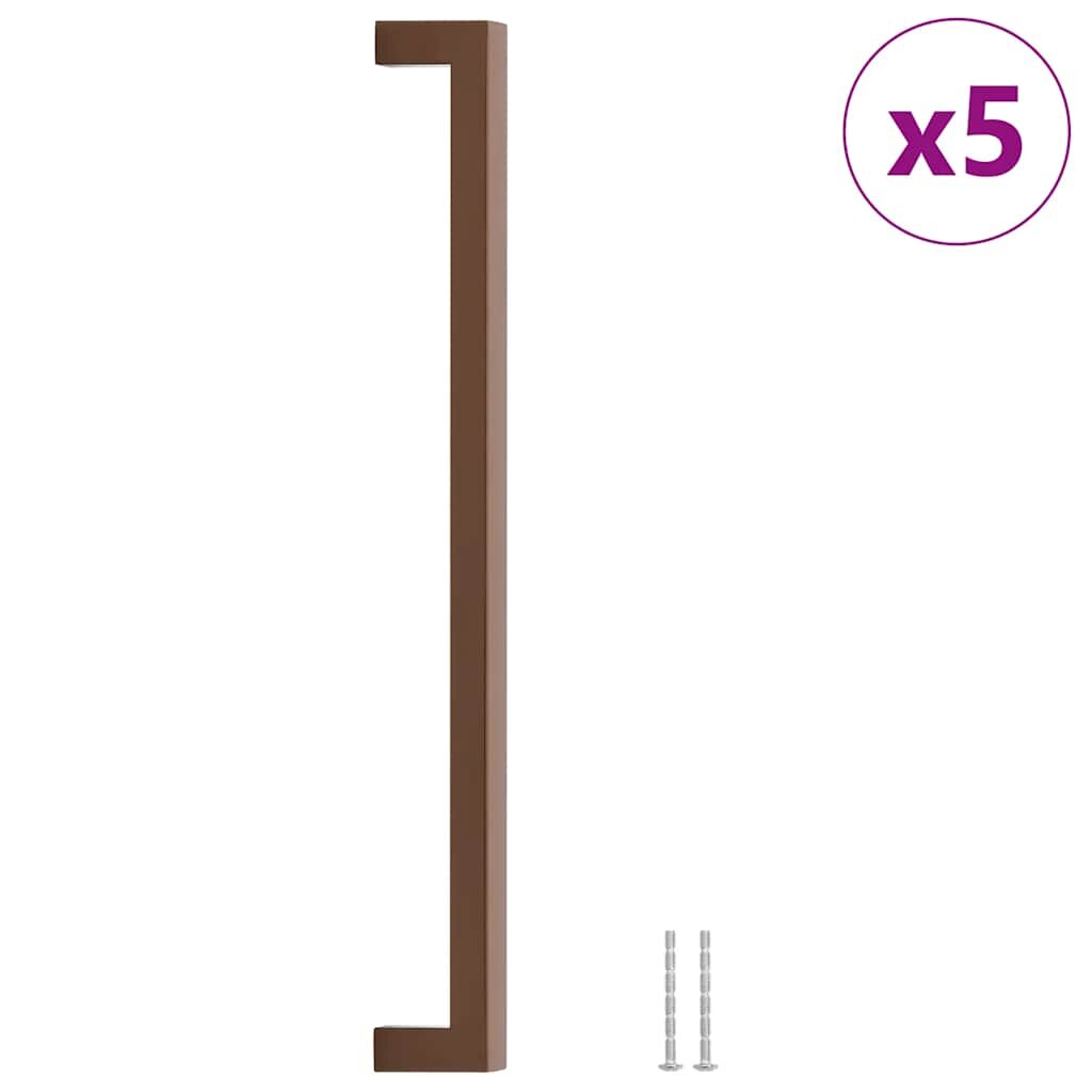 vidaXL 5 db bronz rozsdamentes acél szekrényfogantyú 320 mm