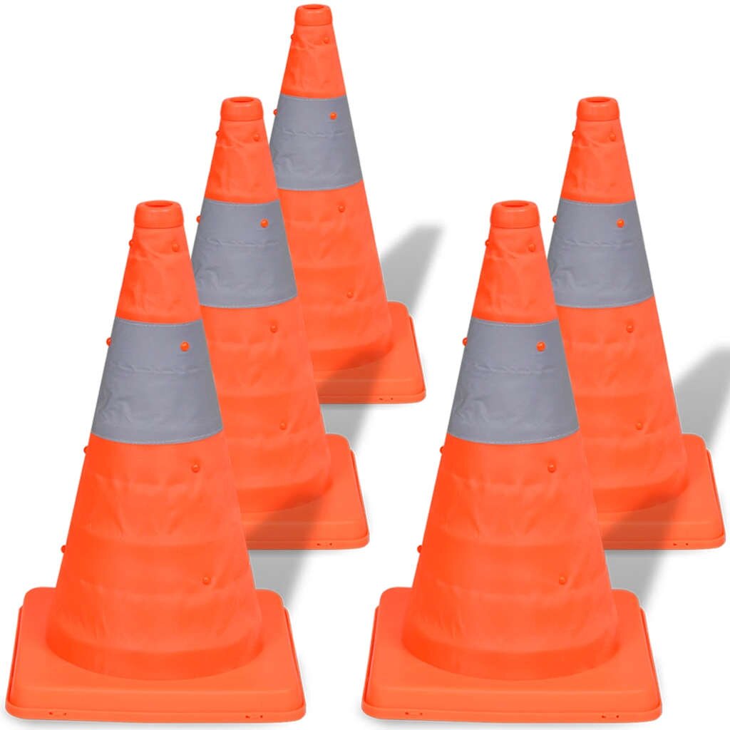 vidaXL 5 db Pop-up közlekedési bója 42 cm