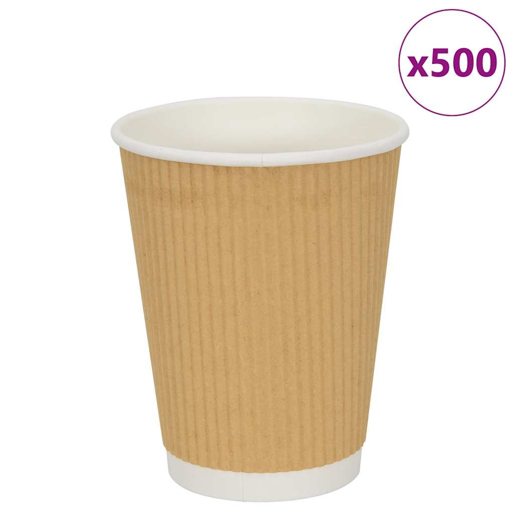 vidaXL 500 db barna papír kávéscsészék 12oz 300ml