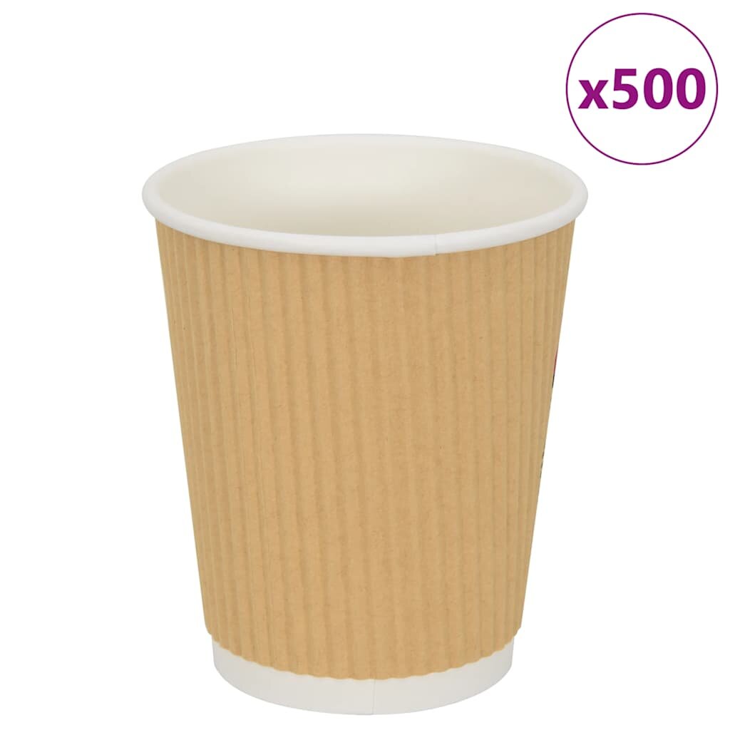 vidaXL 500 db barna papír kávéscsészék 8oz 200ml