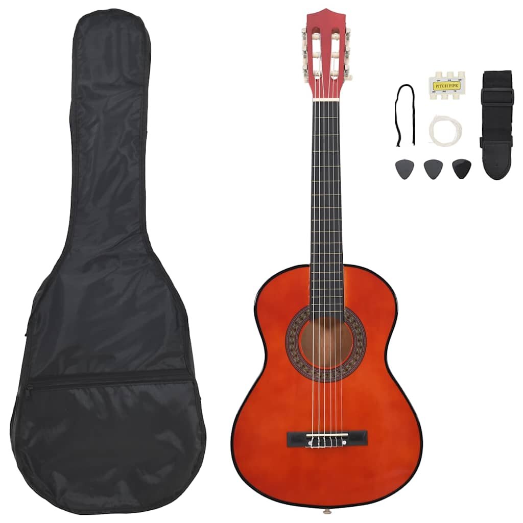 vidaXL 8 darabos klasszikus gitár kezdőkészlet 1/2 34