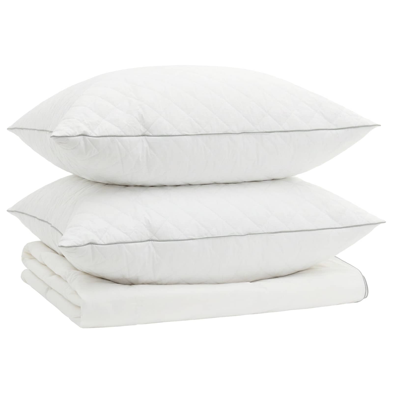 vidaXL 90% lúd toll paplan szett FULDA 3 db 200 x 200 cm Nyári 100 GSM