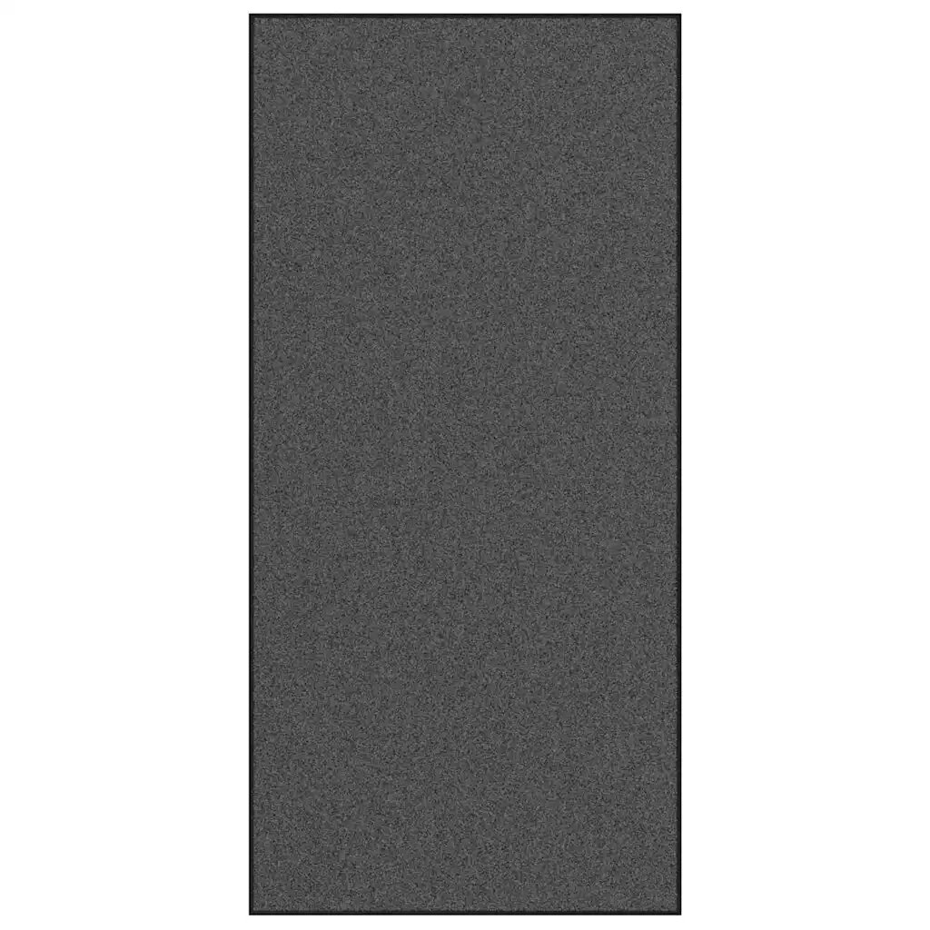 vidaXL Ajtószőnyeg Antracit és fekete 120 x 250 cm Poliamid és PVC