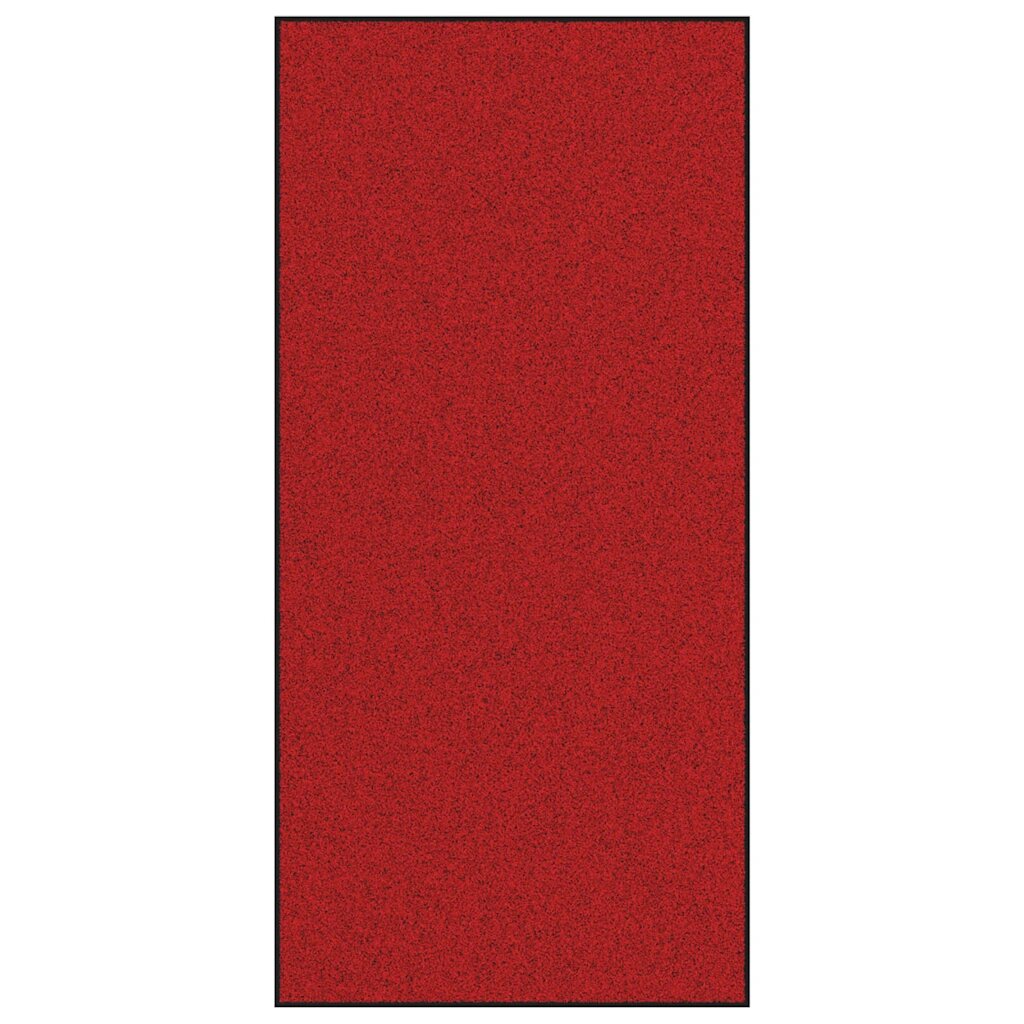 vidaXL Ajtószőnyeg Piros és Fekete 120 x 250 cm 100% Poliamid