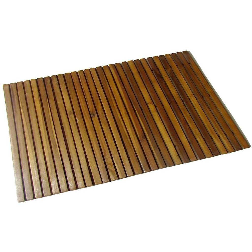 vidaXL Akácfa fürdőszőnyeg 80 x 50 cm