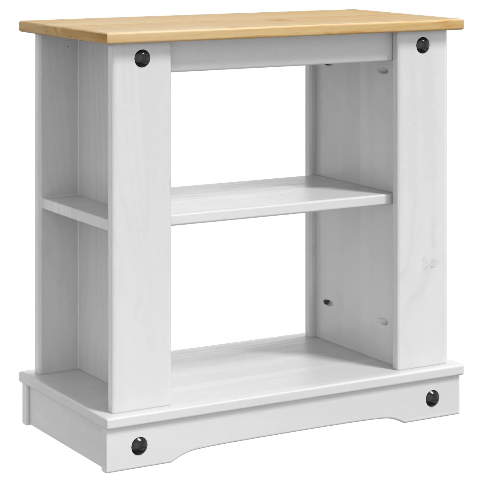 vidaXL Akvárium Állvány CORONA Fehér és barna 60 x 30 x 60 cm 150 kg