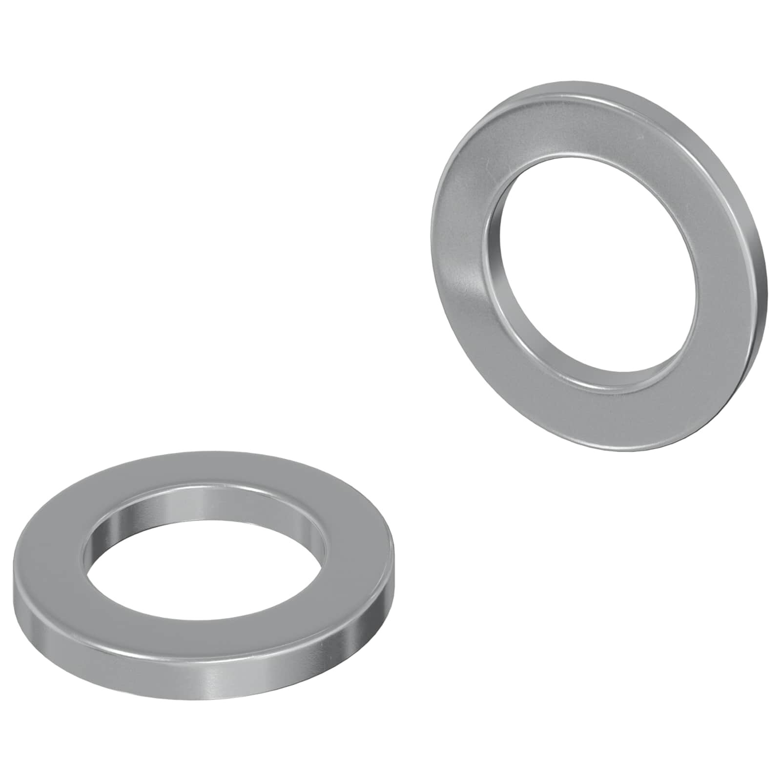 vidaXL Alátétek 2 pcs Ezüst 10 x 10 x 12 mm Acél
