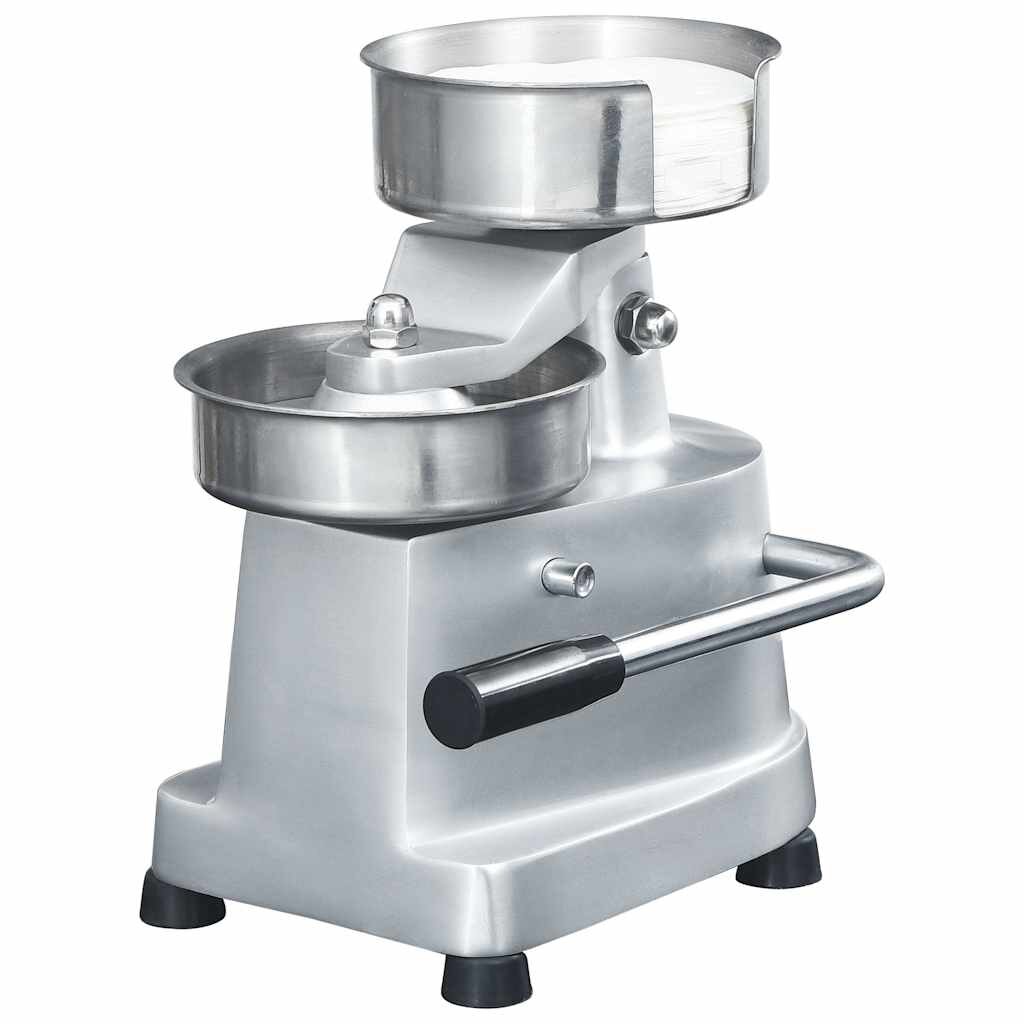 vidaXL alumínium hamburgerprés 500 db pogácsaelválasztó lappal 10 cm